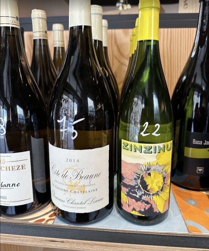 Sélection de vins blancs et natures aux Canons de Vauban Marseille